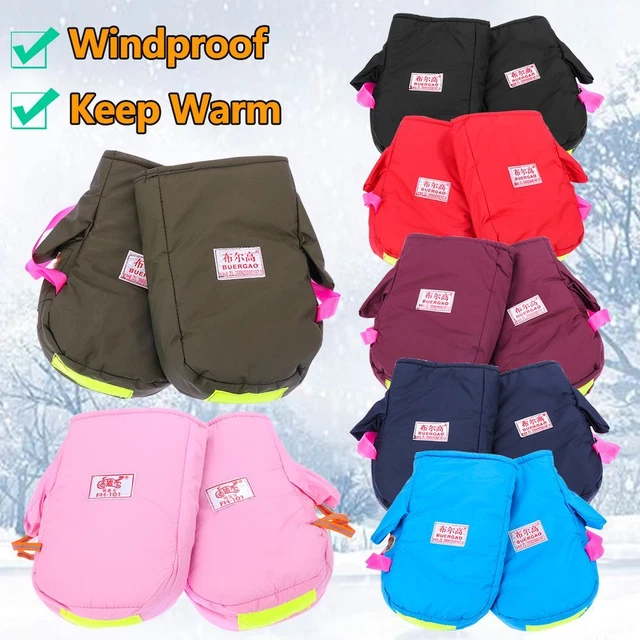Bicycle Bike Plus Velvet Ski Cycling Mittens Thermal Gloves Windproof