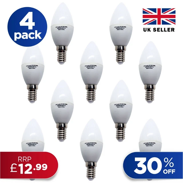 6W E14 SES B22 BC NON Dimmable LED Candle Bulbs Candle Warm Day White Light