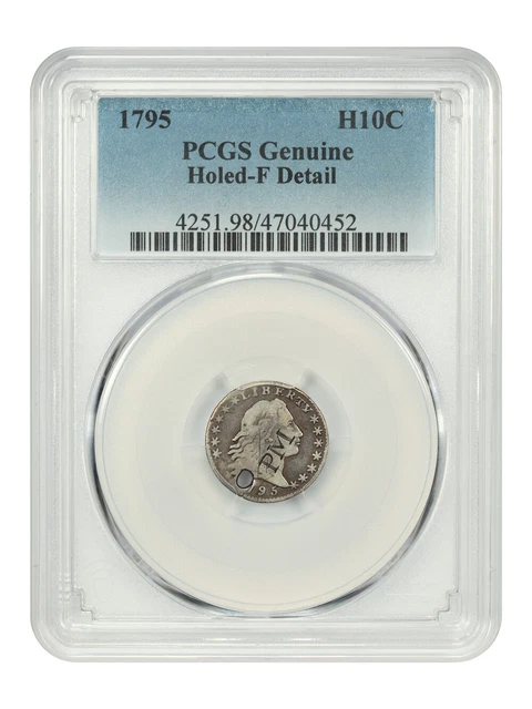 1795 H10c PCGS Fine Details (Holed)