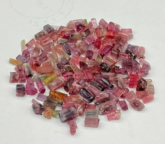 100 CT Top Quality Lustrous Natural Hot Pink Tourmaline Crystal Lot @ Paprok Afg