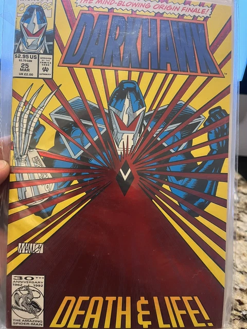 Darkhawk #25 Center-Fold Pull-Out Poster (1993, Marvel Comics) Direct Edition