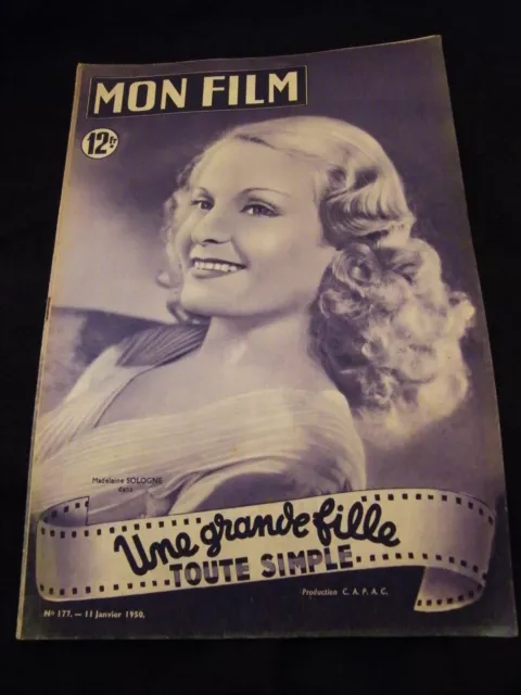 " Mon Película Janvier 1950 Magadalena Sologne Una Grande Chica Todas Las