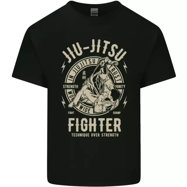 Jiu Jitsu Fighter Mixed Martial Arts MMA Kids T-Shirt Childrens