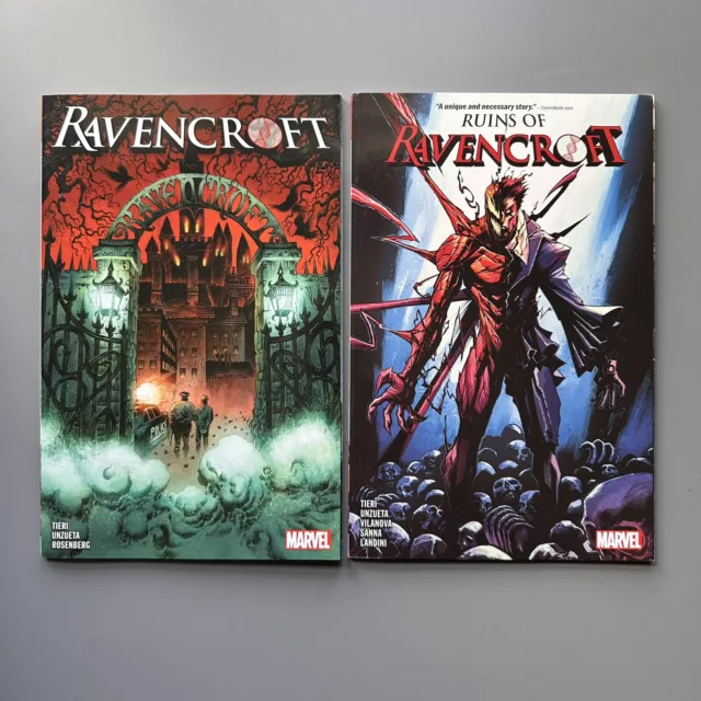 Ravencroft and Ruins of Ravencroft TPB Set Tieri Unzueta Carnage Man-Wolf Marvel