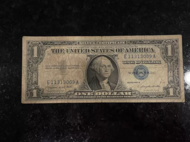 1957 A Series $1 Silver Certificate Note