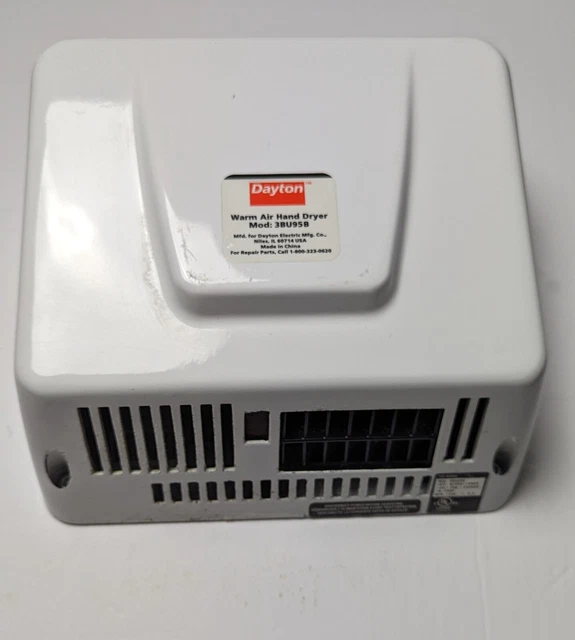 Dayton Warm Air Hand 38095B Ships Fast Used White Hand Dryer