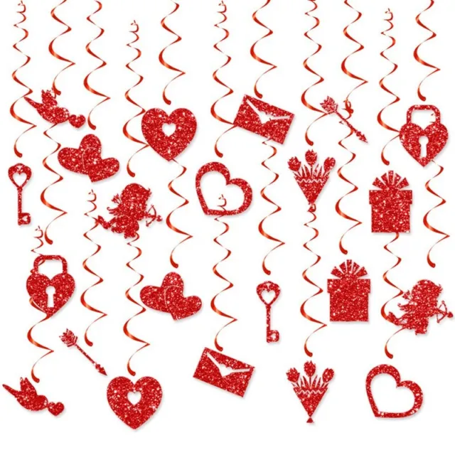 Valentine's Day Theme Party Decoration Spiral Spiral Charms Valentine9888