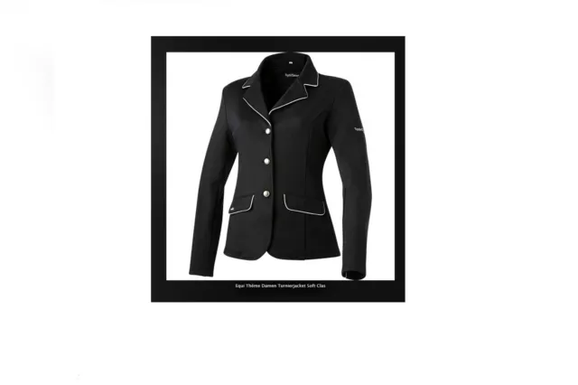 Equi Théme Damen Turnierjacket Soft Clas schwarz Gr.38