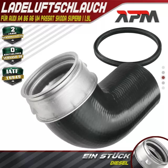 Ladeluftschlauch Turboschlauch für Audi A4 B6 A6 VW Passat Skoda Superb I 1.9L