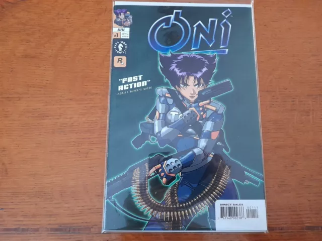 ONI #1 Dark Horse Comics Bagged And Boarded In Very Good Condition