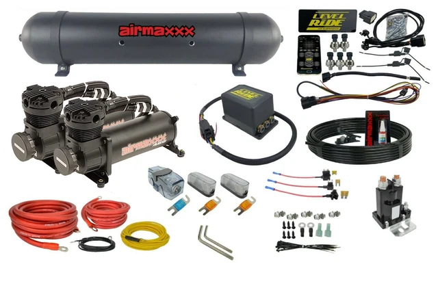 Black 480 Wireless Control 3 Presets Complete Management Air Ride Suspension Kit
