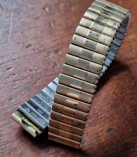 Fixoflex rolled gold top watch strap