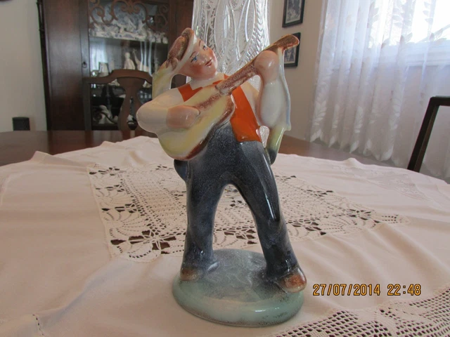 Ditmar Urbach Porcelain Statue Guitar Player