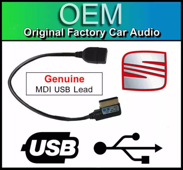 Seat MDI USB lead, Seat Toledo media in interface cable adapter