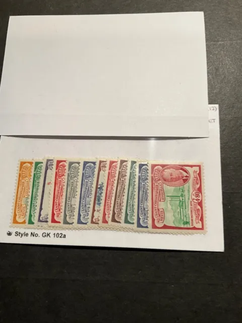 Stamps St Kitts-Nevis Scott # 107-18 never hinged