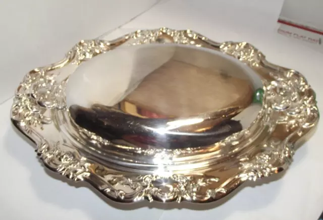 13" Towle Old Master Oval Covered Vegetable Server 4066 Silverplate Serving Dish