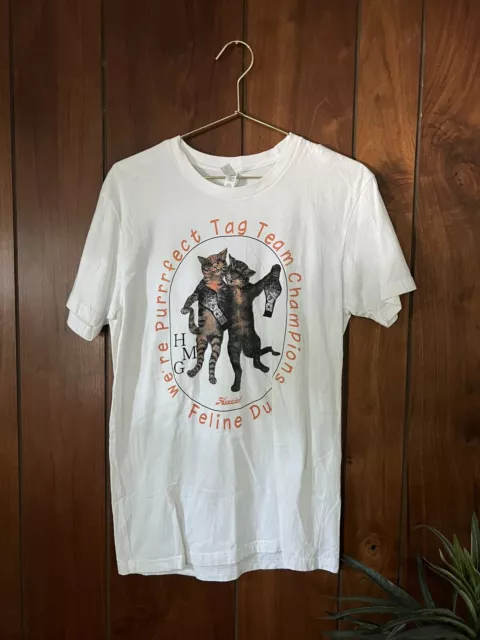 Haoming Shirt “Purrrfect Tag Team”  Wrestling IWA ECW WWF WCW NJPW Size Small