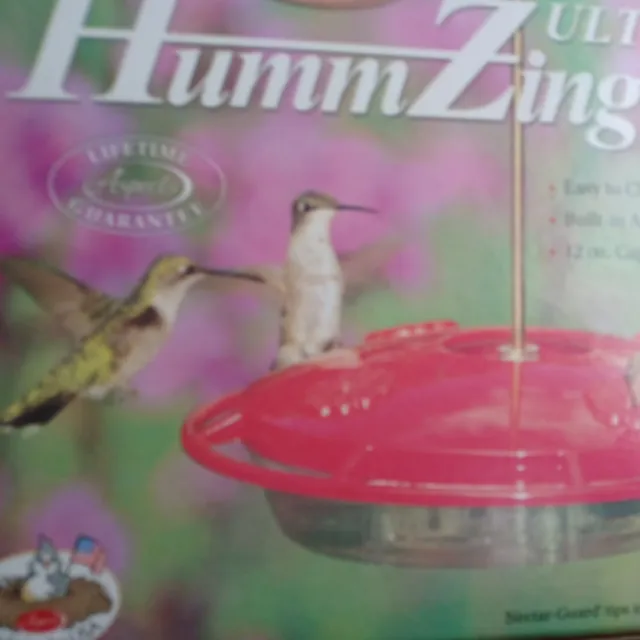 ASPECTS  HummZinger ULTRA, 12 oz HUMMINGBIRD FEEDER Nectar Guard Tips Included