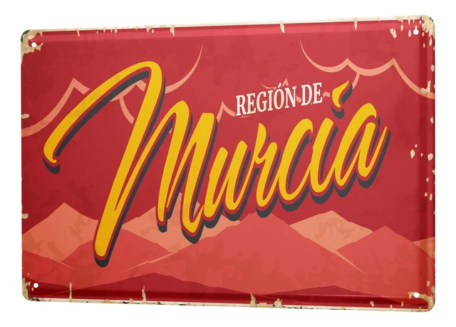 Tin sign Retro - Vintage metal poster living room Region De Murcia Spain
