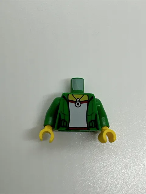 Lego Minifigure Torso Body Male Green Jacket