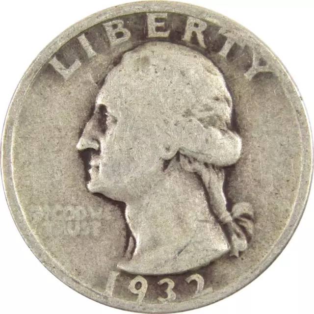 1932 D Washington Quarter AG about Good 90% Silver 25C Coin