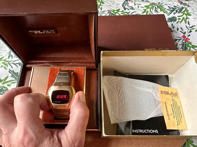 PULSAR P3 GF LED Watch TIFFANY EDITION Inner Outer Box Instructions Docs FAB 999.99 PicClick UK