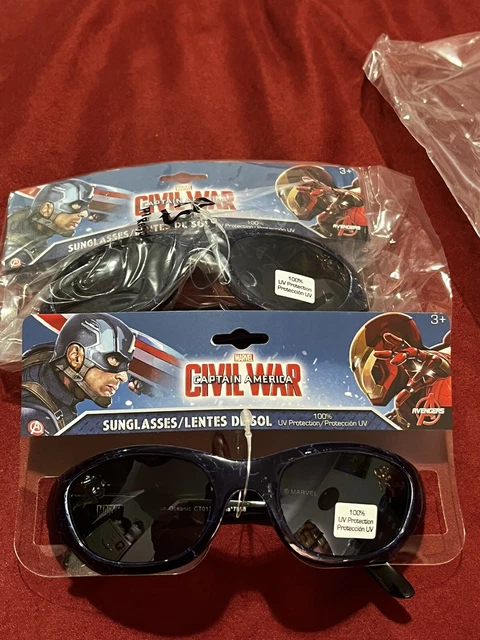 2 Captain America Civil War Boys Sunglasses100% UV Protection Children's 3+