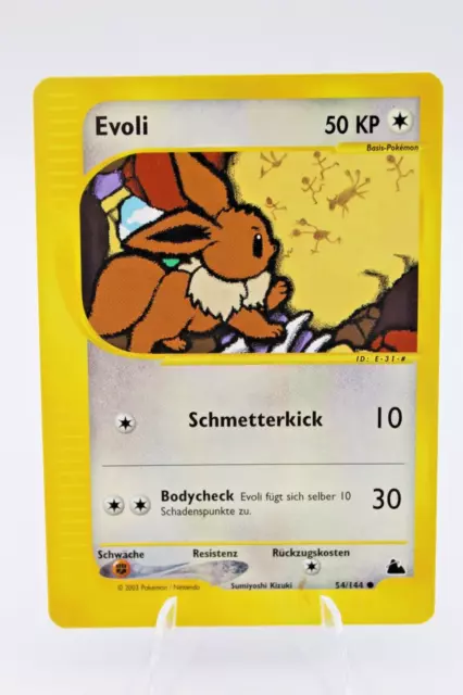 Evoli 54/144 Pokémon Skyridge Cartes à Collectionner Allemand NM