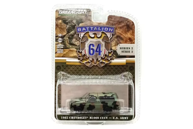 Greenlight 61020-E Chevrolet M1009 CUCV "U.S. Army" camouflage 1985 - 1:64