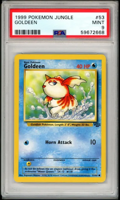 Pokemon PSA 9 Jungle Set Goldeen 53/64