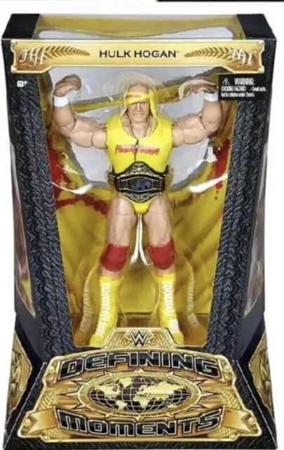 Bnib Wwe Hulk Hogan Mattel Wrestling Action Figure Elite Defining Moments Series