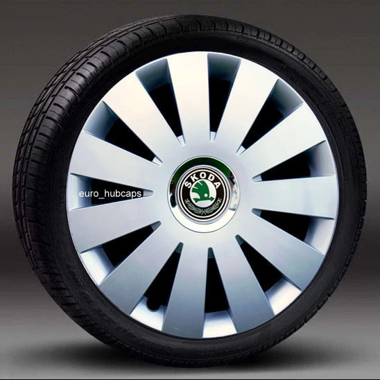 Silver 16" wheel trims, Hub Caps, Covers to fit Skoda Octavia,Superb