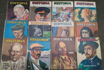 1962 'HISTORIA' RIVISTA DI STORIA ALESSANDRO CUTOLO ANNATA COMPLETA IN COFANETTO 