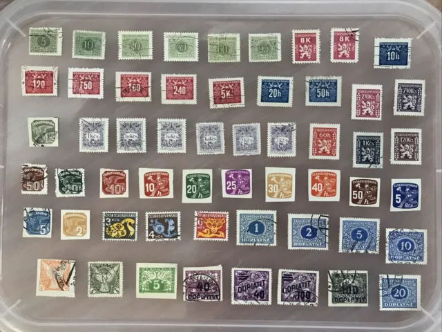 Czechoslovakia stamps unchecked collection (vv131)