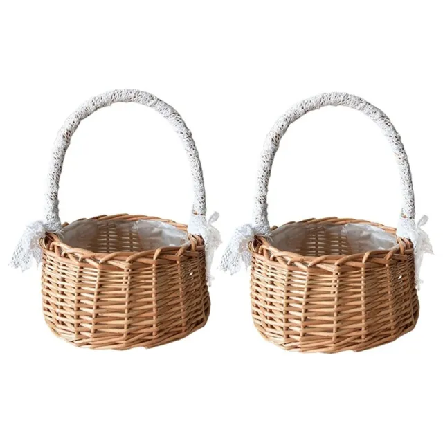 Cesta decorativa con tapas, cesta tejida de cuerda de yute natural con  tapa, asas de cuero auténtico, juego de 2 cestas de almacenamiento con  tapa