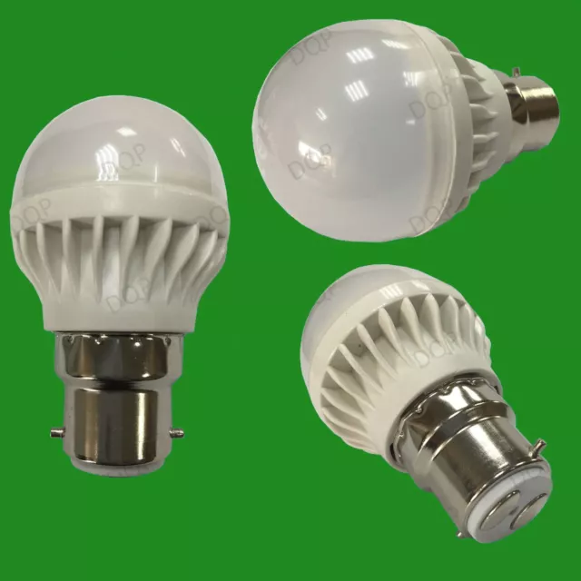 1x 5W B22 Daylight White 6500K BC Mini Globe Golf Ball LED Light Bulb Lamp 400lm
