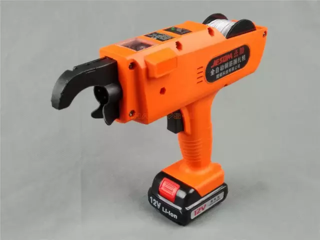 1PC 8-34mm Automatic Handheld Rebar Tier Tool Building Tying Machine 12V