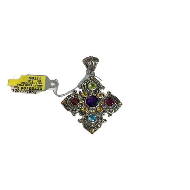 Sterling Silver Maltese Cross Pendant. New/Never Worn
