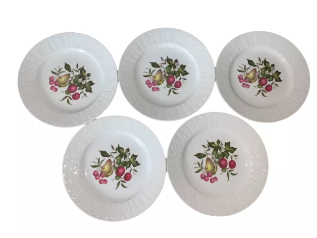 Set Of 5 Pontesa Ironstone Spain Salad/Dessert Plates - Vtg 1960s Valencia READ