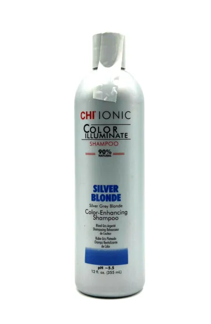 CHI Ionic Color Illuminate Shampoo 90% Natural Silver Blonde Shampoo 12 oz