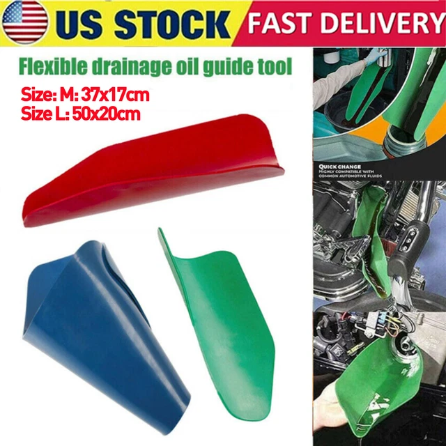 FLEXIBLE DRAINING TOOL Funnel Flexible Oil Draining Folding Funnel 2