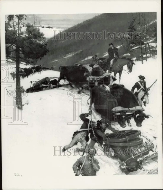 1975 Press Photo "The Noble Train of Artillery" painted by Tom Lovell