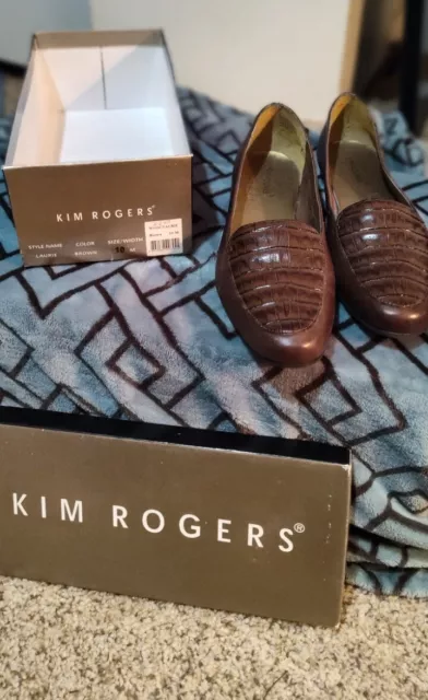Women's Kim Rogers Brown Laurie Shoes Size 10 m