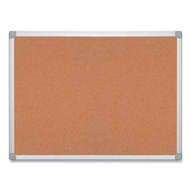 MasterVision� Earth Cork Board, 24 x 36, Aluminum Frame