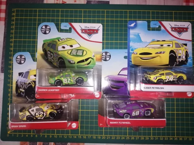 lot 4  voitures cars disney pixar metal VOITURE DISNEY Mattel