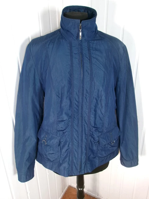 Veste Réversible Parka Matelassée Barbara Lebek - Bleu Ciel - Taille 42/44 - État Neuf