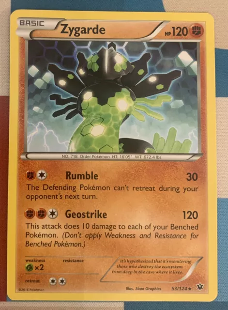Zygarde - 53/124 - XY Fates Collide - Pokémon - Rare - NM/M