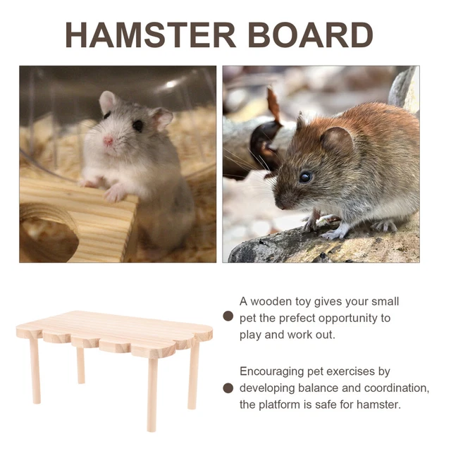 BIRD CAGE PLATFORM Bird Perch Platform Stand Hamster Chew Toys £17.61