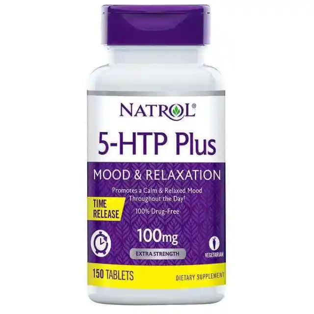 Natrol 5-HTP Plus Mood & Relaxation 100 mg., 150  Tablets--NEW TIME RELEASED