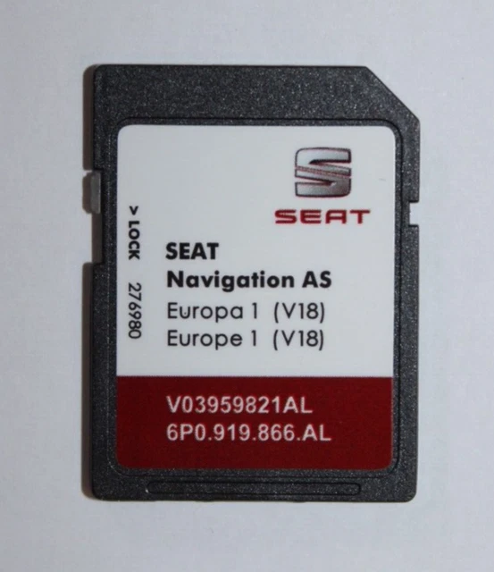 Ultima scheda SD SEAT navigazione Navi MIB2 6PO EUROPA aggiornamento scheda SD V18 2023